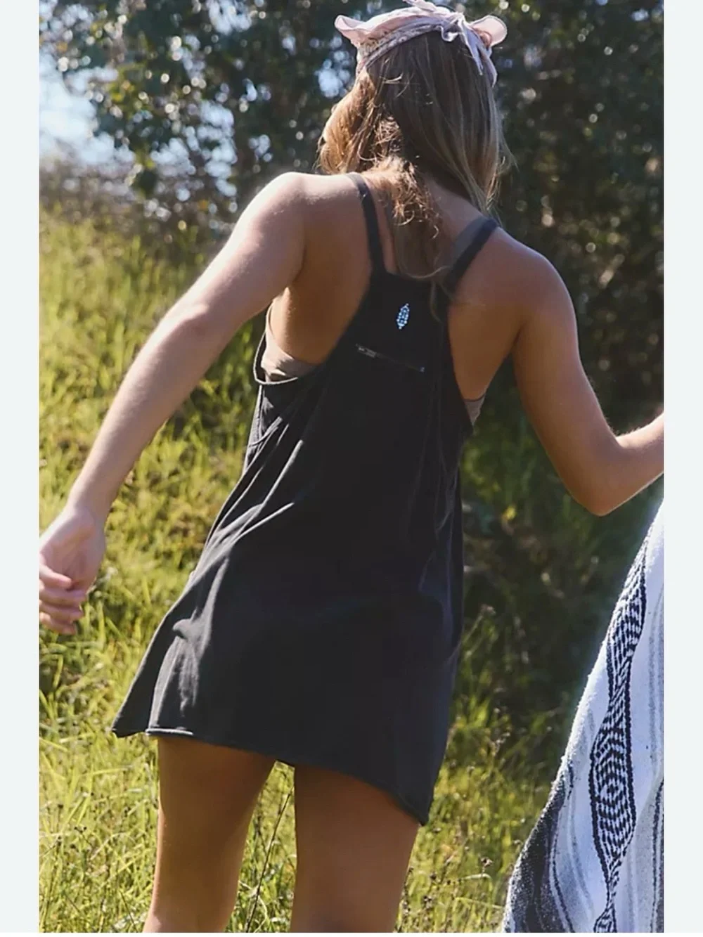 Free People Black Racerback Mini Dress - Easy Summer Slip